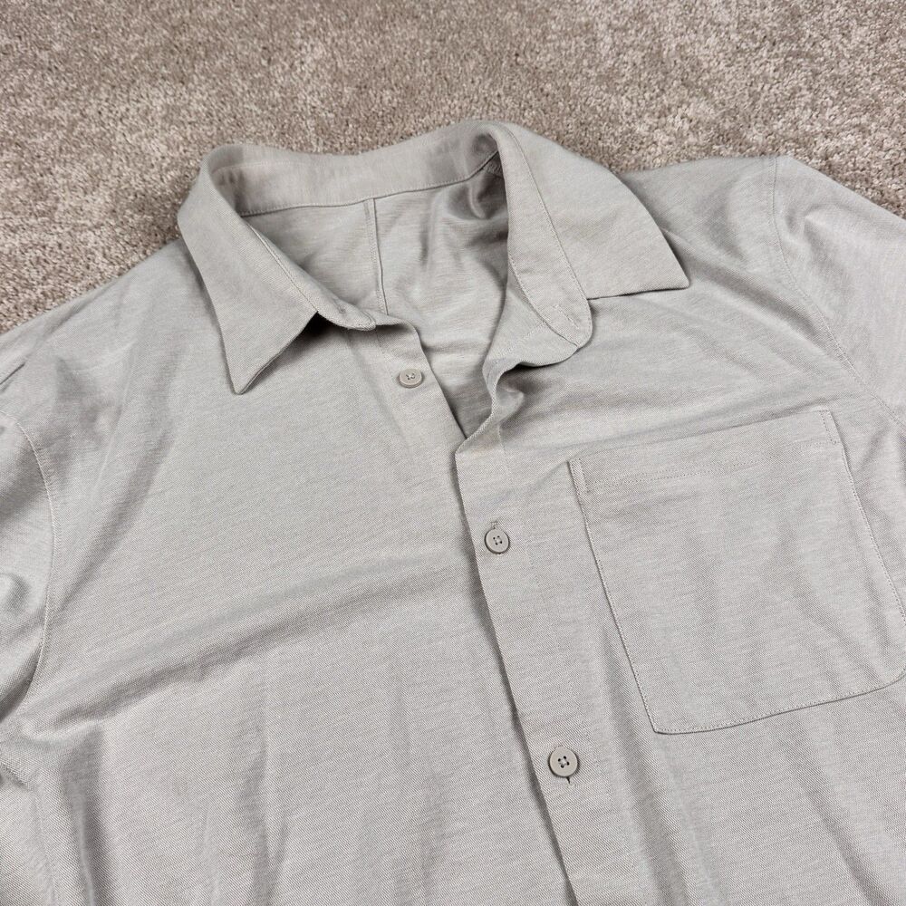 Lululemon Performance Tech Shirt One Thing at a Time Off White Ivory Men's Large